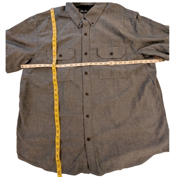 Carhartt Other - Carhartt Men's Short Sleeve Button Down Gray Shirt Pockets Workwear Hiking 2xl